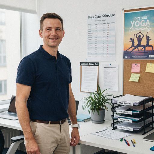 Zrelaksowana osoba medytująca po sesji jogi z zamkniętymi oczami.